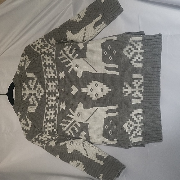 Nordic grey reindeer sweater - Picture 7 of 7